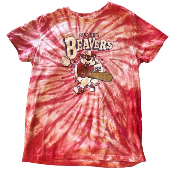 BUC-EE'S Other - BUC-EE’S Beavers Kids Red Tie-Dye Baseball T-Shirt, youth Large YL 14/16​